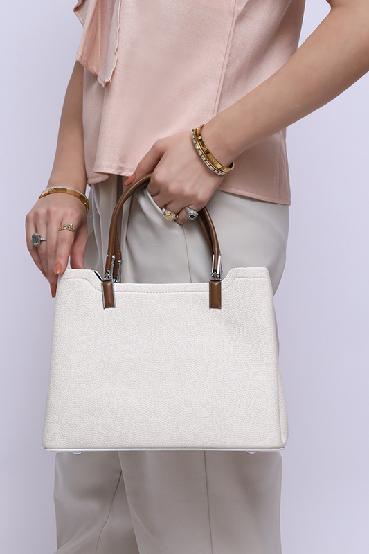 Formal ladies hand bag Off White WSB000528