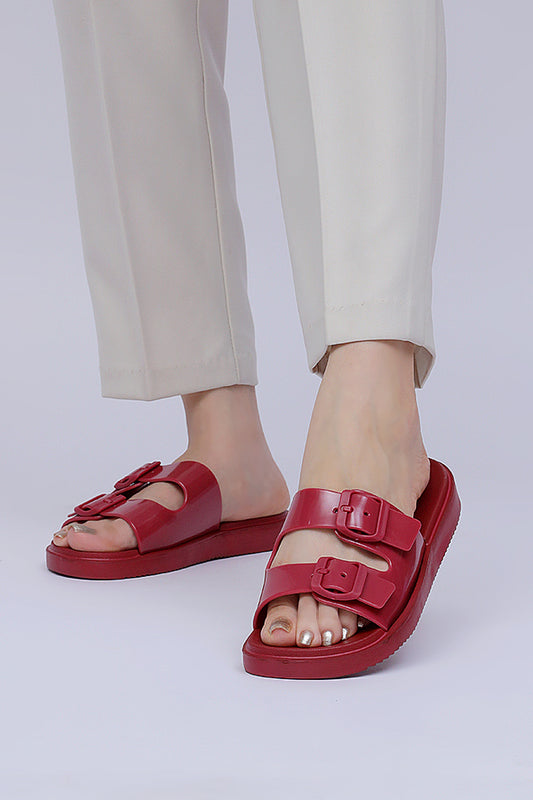 Women Maroon Slider WWS000207